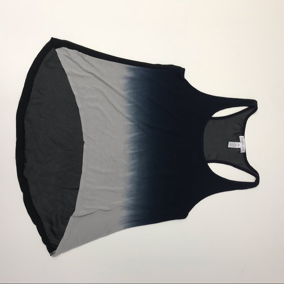 [Ambiance Apparel] Ombré Hi-Lo Chiffon-Back Tank - Picture 2 of 8